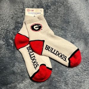 Georgia Bulldogs kids socks.